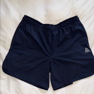 Reebok Men's Dark Blue Athletic Shorts XL